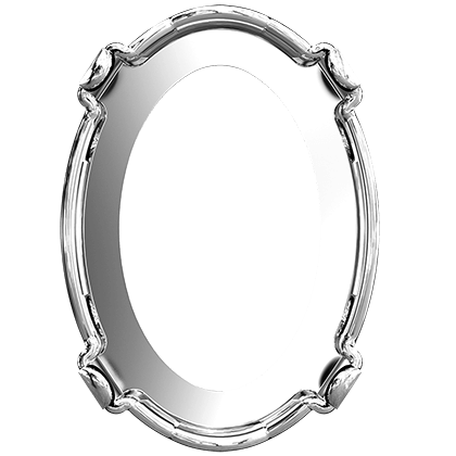 4120/S 8x6 mm 3PH20H Rhodium Plating