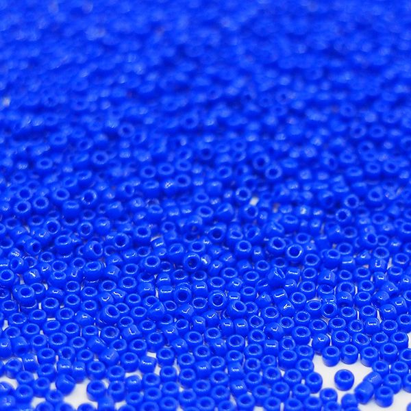 Бисер круглый 15/0 #0048 Непрозрачный, синий