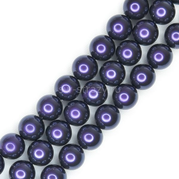 Жемчужины 5810 12 mm Crystal Dark Purple Pearl