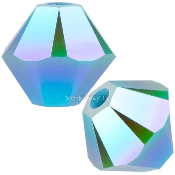 Бусины 5328 3 mm Turquoise AB 2X