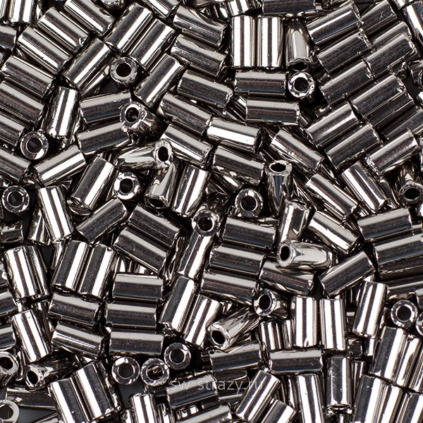 Бисер стеклярус 3 mm #0711 Никель