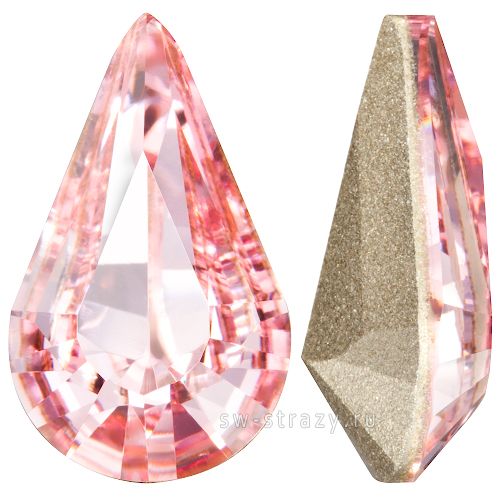 Кристаллы 4328 13x7,8 mm Light Rose
