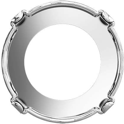 1695/S 10 mm 3PH20H Rhodium Plating