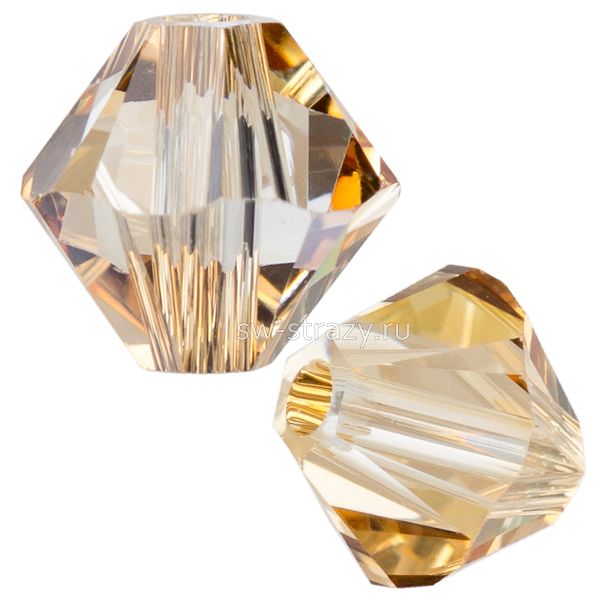 Бусины 5328 8 mm Crystal Golden Shadow