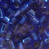 Шестиугольный 11/0 #0028 Внутреннее серебрение, кобальт