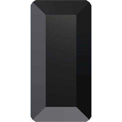 Стразы горячей фиксации 2510 3.7x1.9 mm Jet Unfoiled F