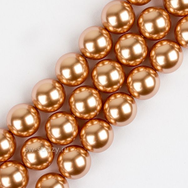 Жемчужины 5810 3 mm Crystal Rose Gold Pearl