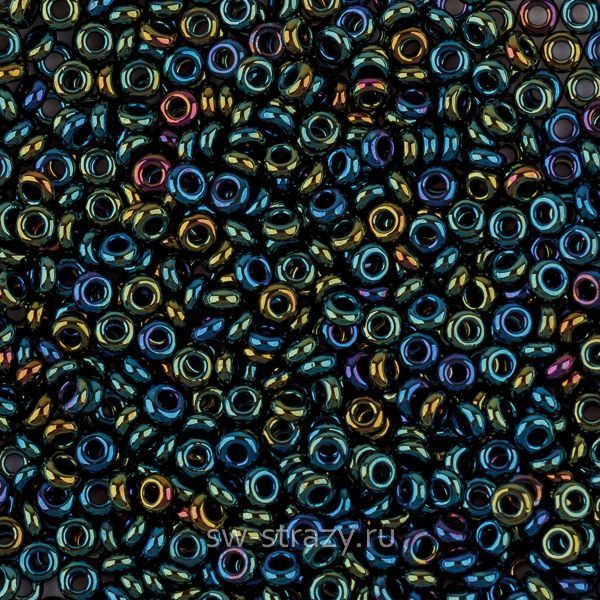 Demi Round 11/0 #0084 Металлизированный зеленый\коричневый