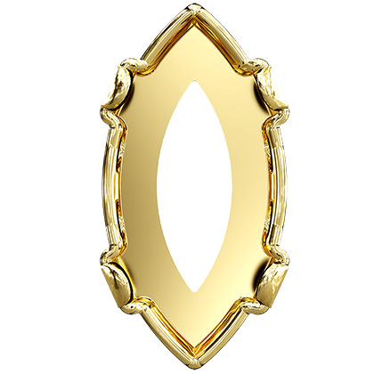 4228/S 8x4 mm 3PH203 Light Gold Plating