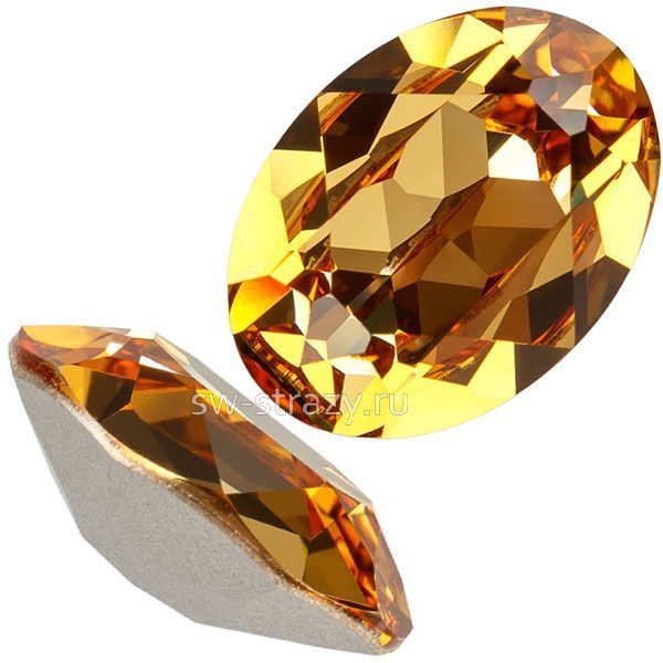 Кристаллы 4120 14x10 mm Golden Topaz