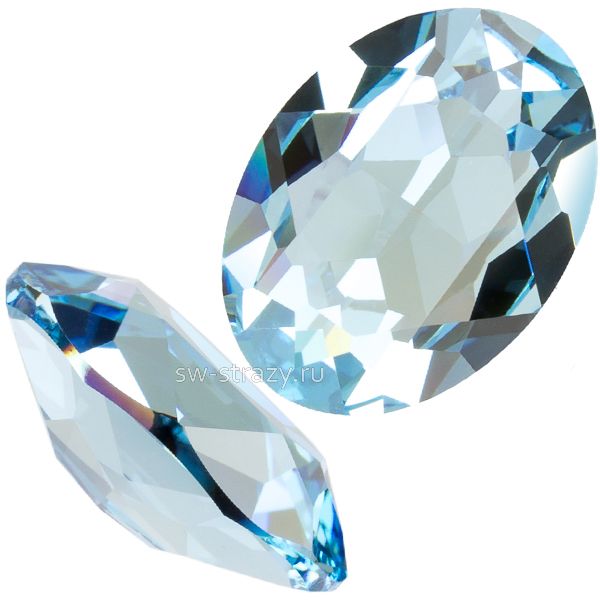 Кристаллы 4120 8x6 mm Aquamarine Ignite